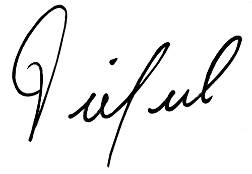 Unterschrift von Wolfgang Tiefert